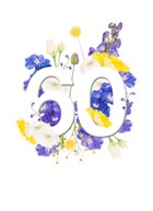 Verjaardagskaart vrouw 60 jaar met bloemen